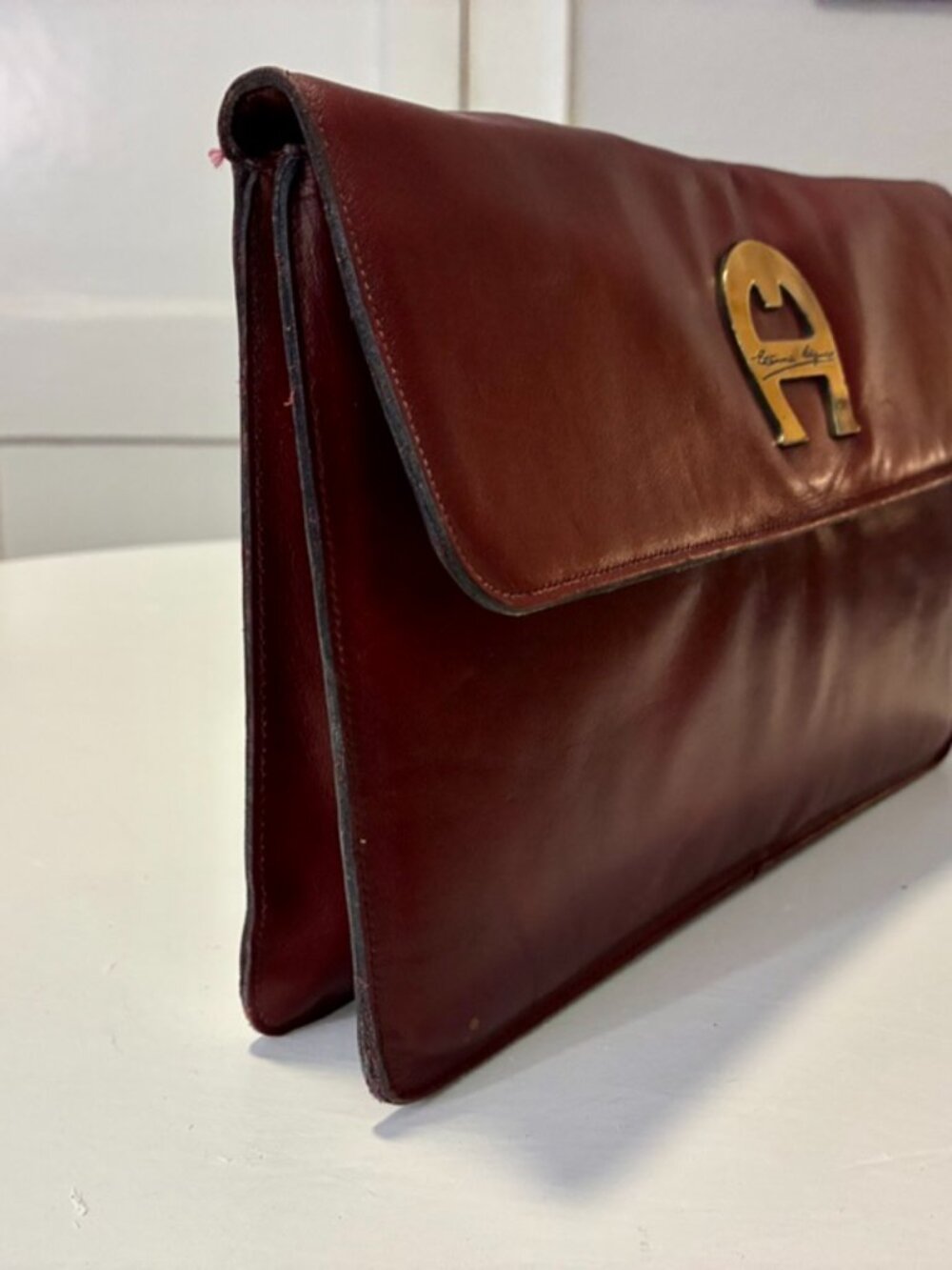 Convertible Clutch by Etienne Aigner in Oxblood - Picture 2 of 10